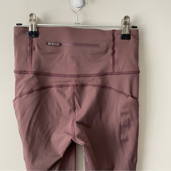 LULULEMON Speed Light Tight 25" Cherry Cola / Coral Kiss 4 - Picture 8 of 8